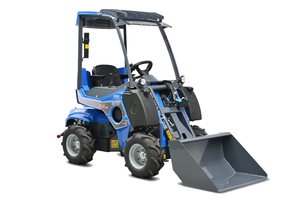 картинка минипогрузчик сочлененный multione 2.3 efi с кабиной и отопителем от магазина Robots Online